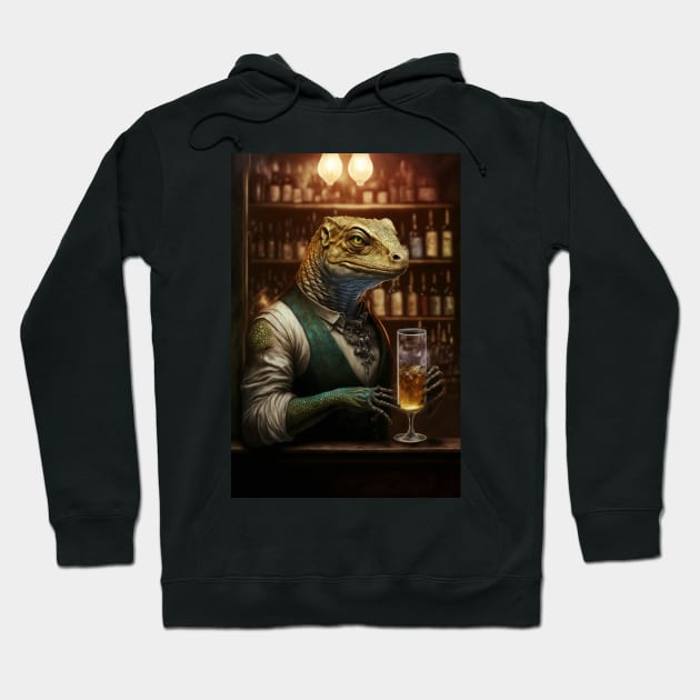 Lizard Bartender Hoodie by AviToys